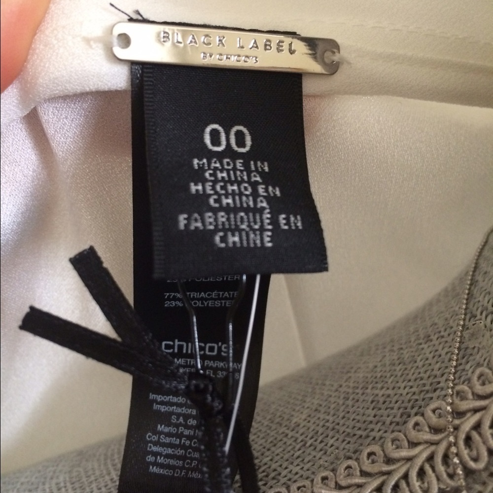 Chico's black label collection top - Picture 3 of 4